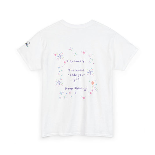 Keep Shining Star Women's Inspirational Graphic T-Shirt — Cute Star Design | PositiveHug