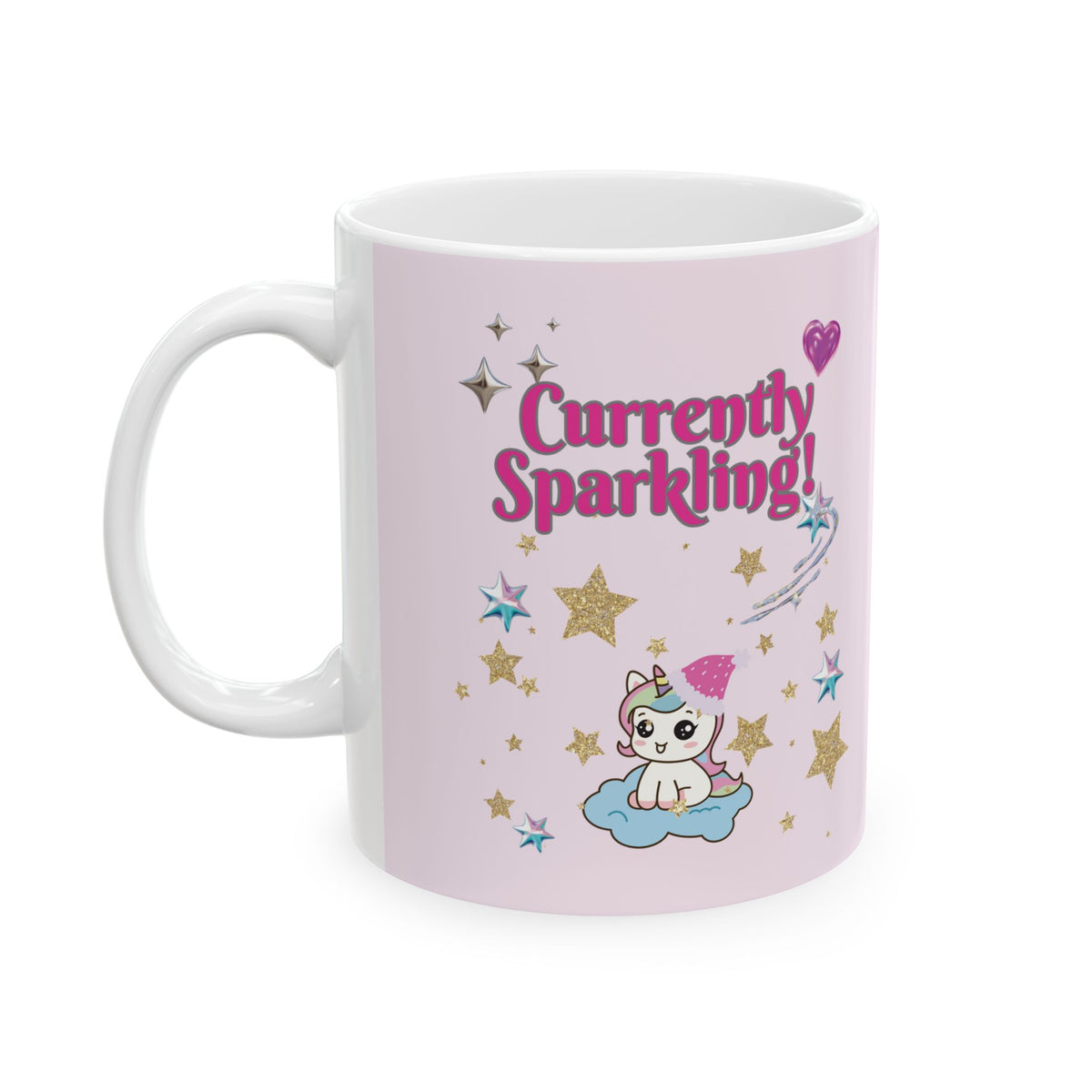 Cute Pink Unicorn Christmas Mug 11oz & 15oz | PositiveHug