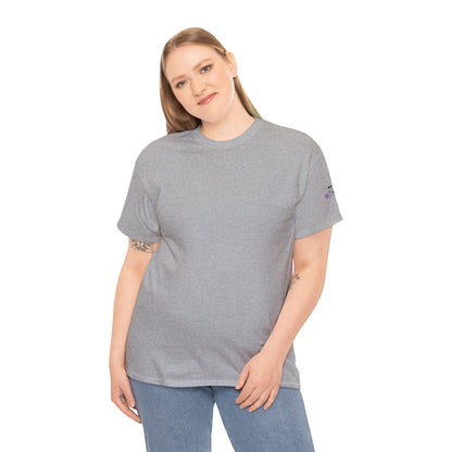 'Hey, Good Luck! x ' Quote on back, Motivational Tee
