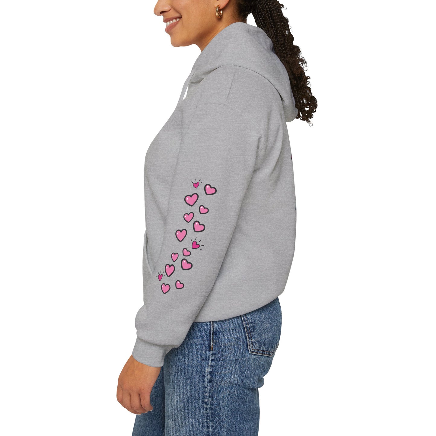 Born To Be Real Not Perfect - Graphic Hoodie With Print on the Back and Sleeve