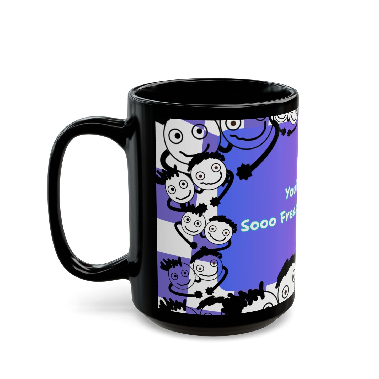 "Hey, You're Like Soo Freaking Awesome" Colorful Motivational Coffee Mug - by PositiveHug