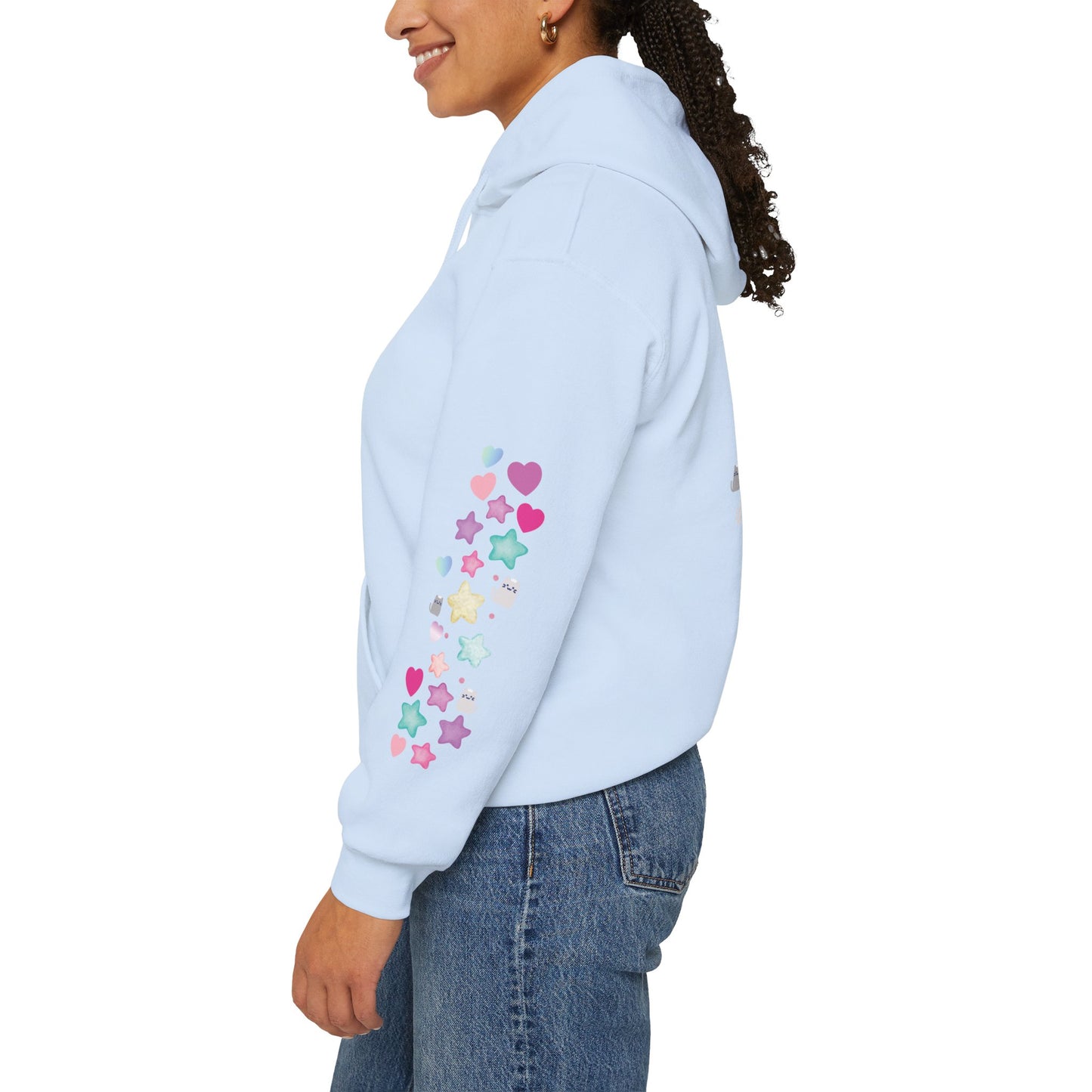 Cute Cat Graphic Hoodie — "You Were Born to Stand Out"