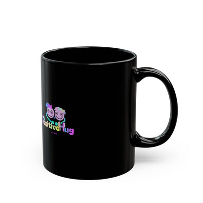 Soft Heart. Strong Boundaries - Bright Positivity Black Mug - Colorful Heart  Design (11oz/15oz)