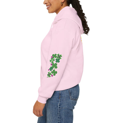 Hey, Good Luck! x - Motivational Hoodie - Design on back