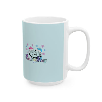 Christmas Cat Ceramic Mug, Too Cute for the Naughty List | PositiveHug