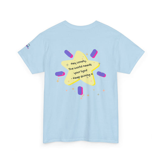Keep Shining Star T-Shirt Inspirational Quote, Cute -  Star Design Tee