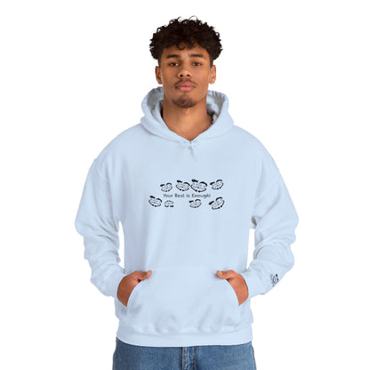'Your Best is Enough!' Embroidered Unisex Heavy Blend™ Hooded Sweatshirt- Hoodie