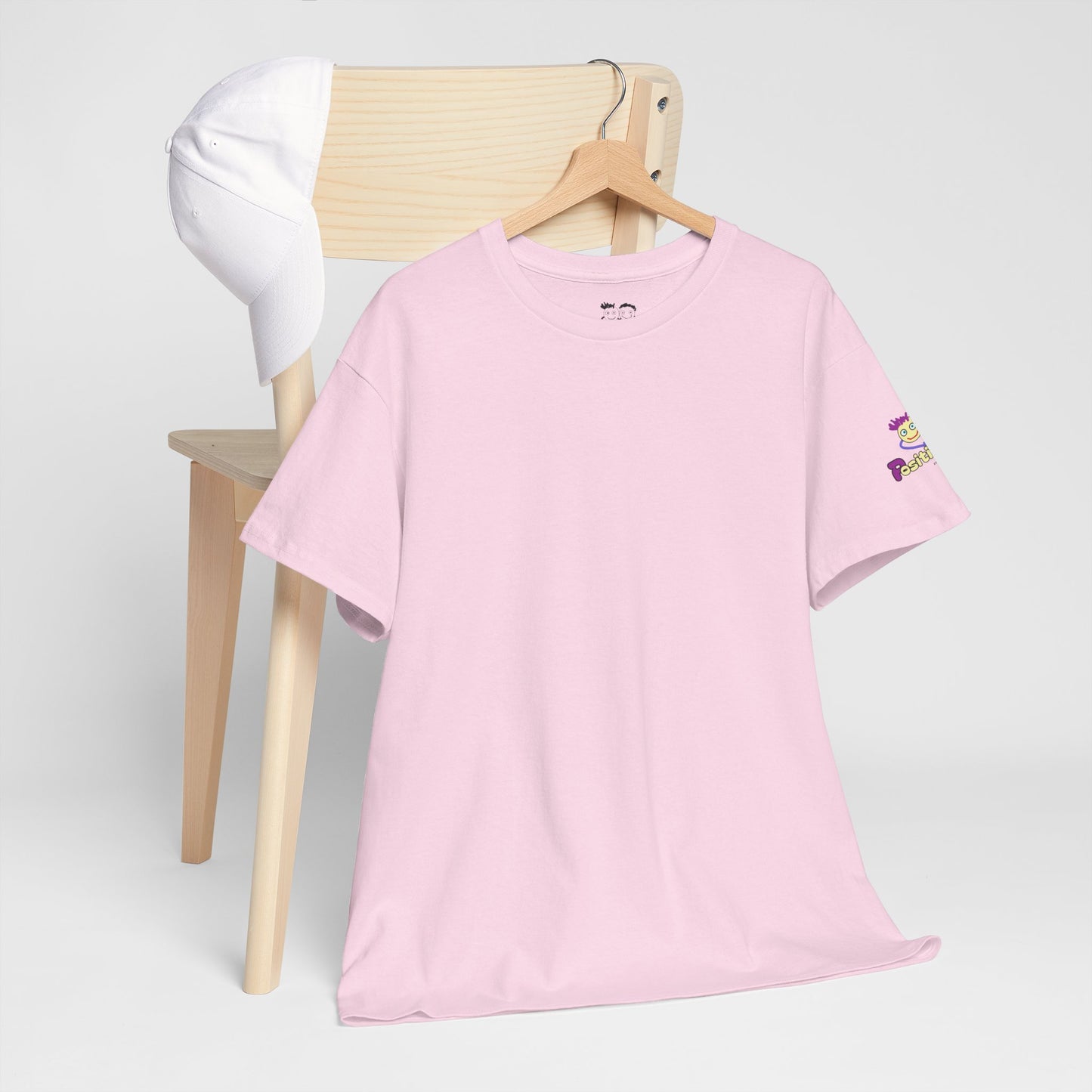 'Hey, Good Luck! x ' Quote on back, Motivational Tee