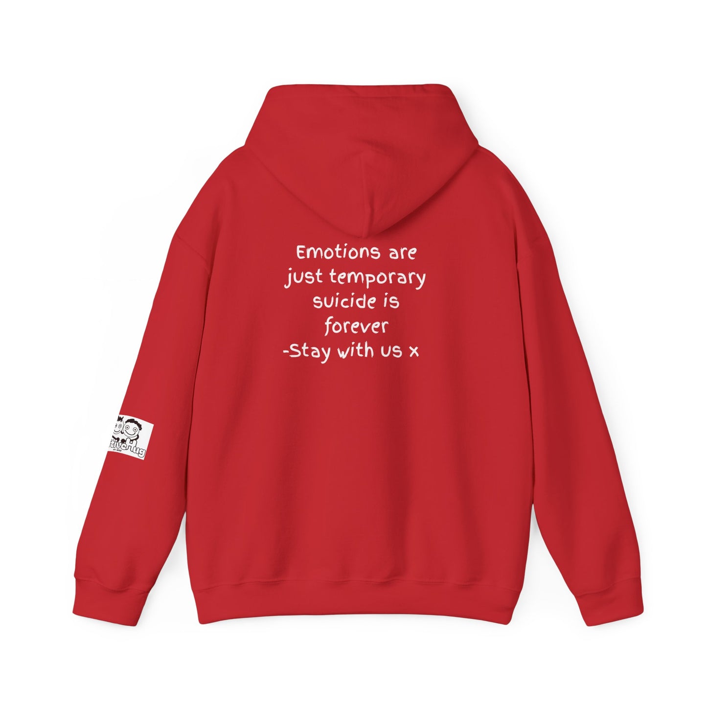 'Emotions are just temporary ... ' Comfortable Unisex Heavy Blend Hoodie  - By PositiveHug