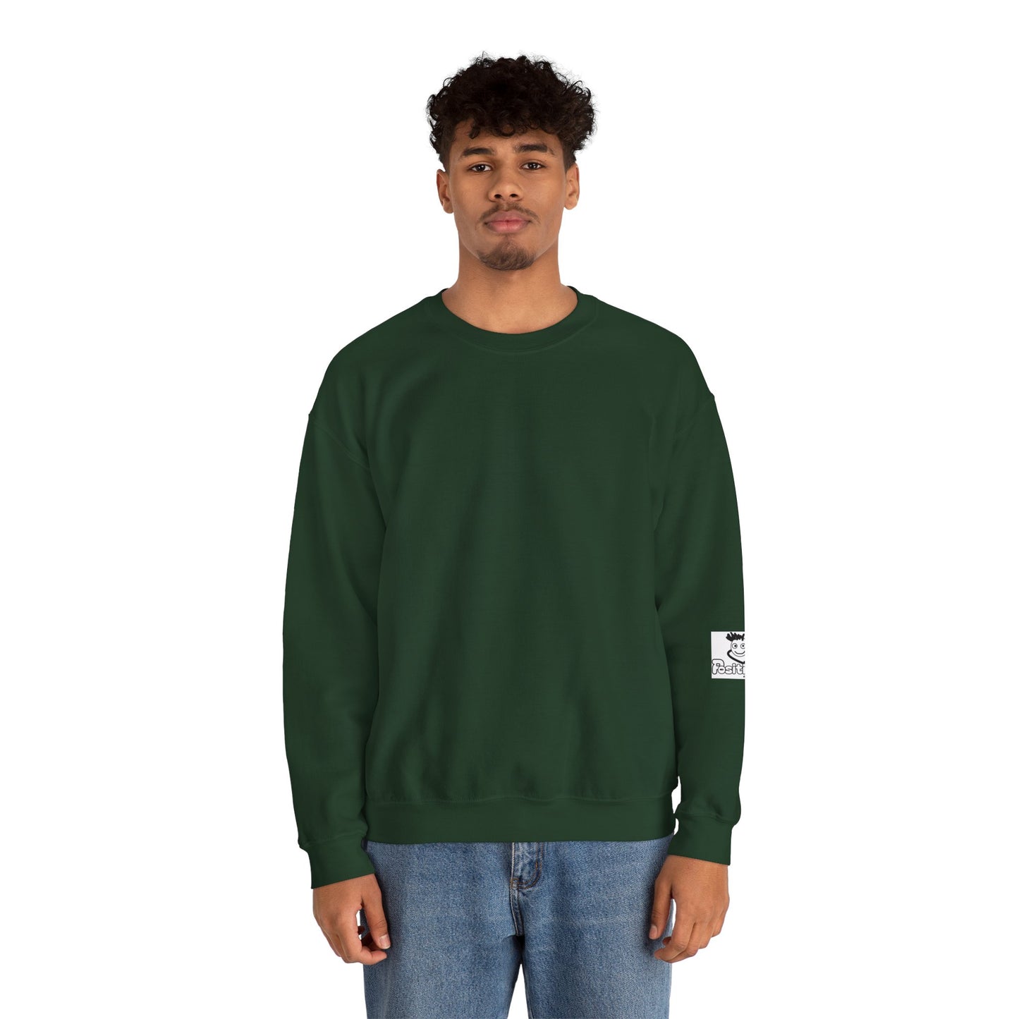 'Hey Bro, The strong cry too! It's Okay x' Crewneck Sweatshirt by PositiveHug