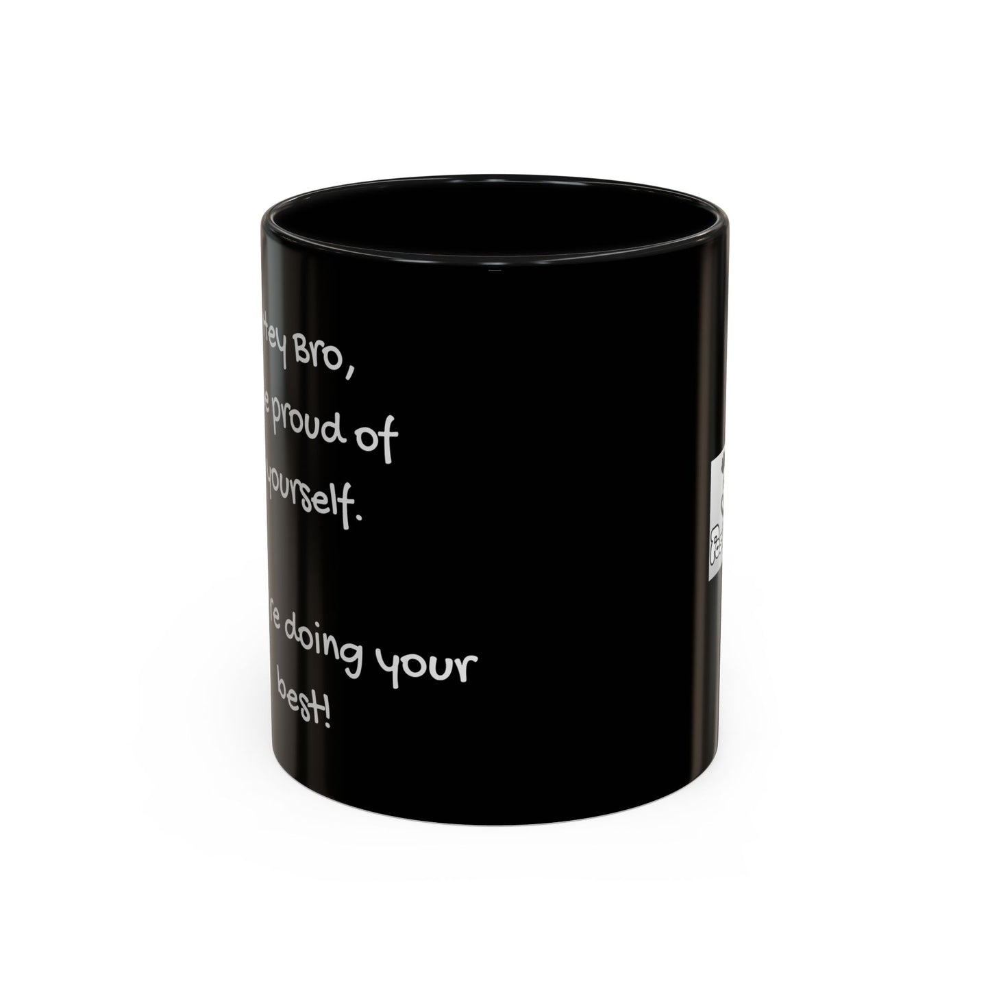 PositiveHug Motivational Coffee Mug — Encouraging Message Accent Mug (11/15oz)