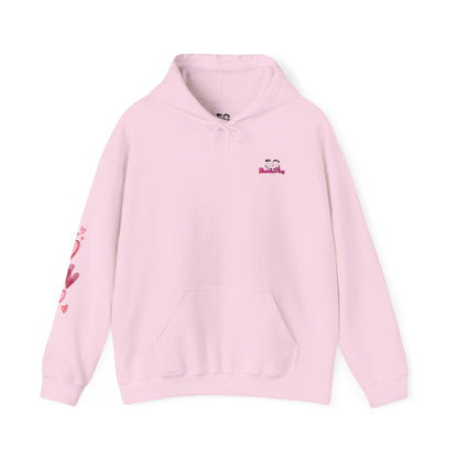 "You Are Loved" Hoodie — Cute Heart Graphic Message on Back | PositiveHug